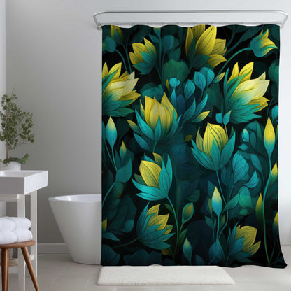 Intense Bloom Shower Curtain | Stylish Home Decor Accent
