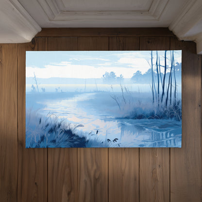 Cold Swamp White Indoor Outdoor Door Mat | Home Decor