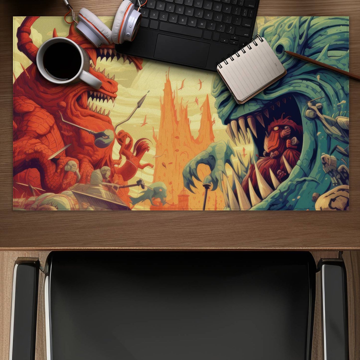 Colossi - Desk mat - Print on demand