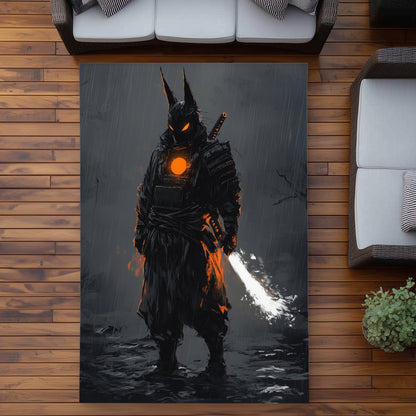 Blazing Gray Outdoor Area Rug - Stylish Home Decor Accent