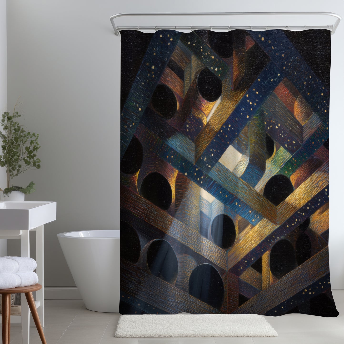 Rideau de douche Pipe dream | Accent de décoration intérieure élégant