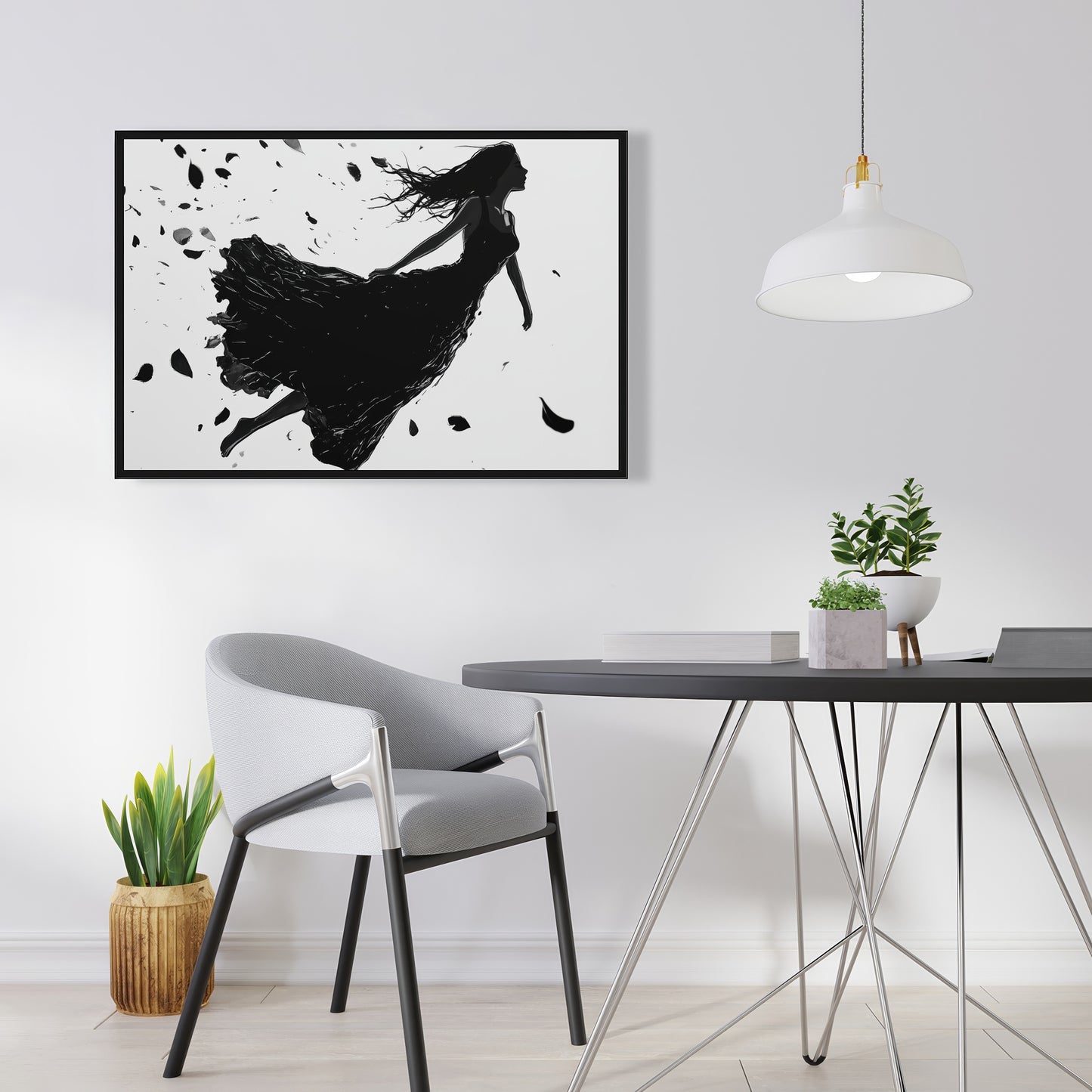 Floating - 24"x24" Framed canvas
