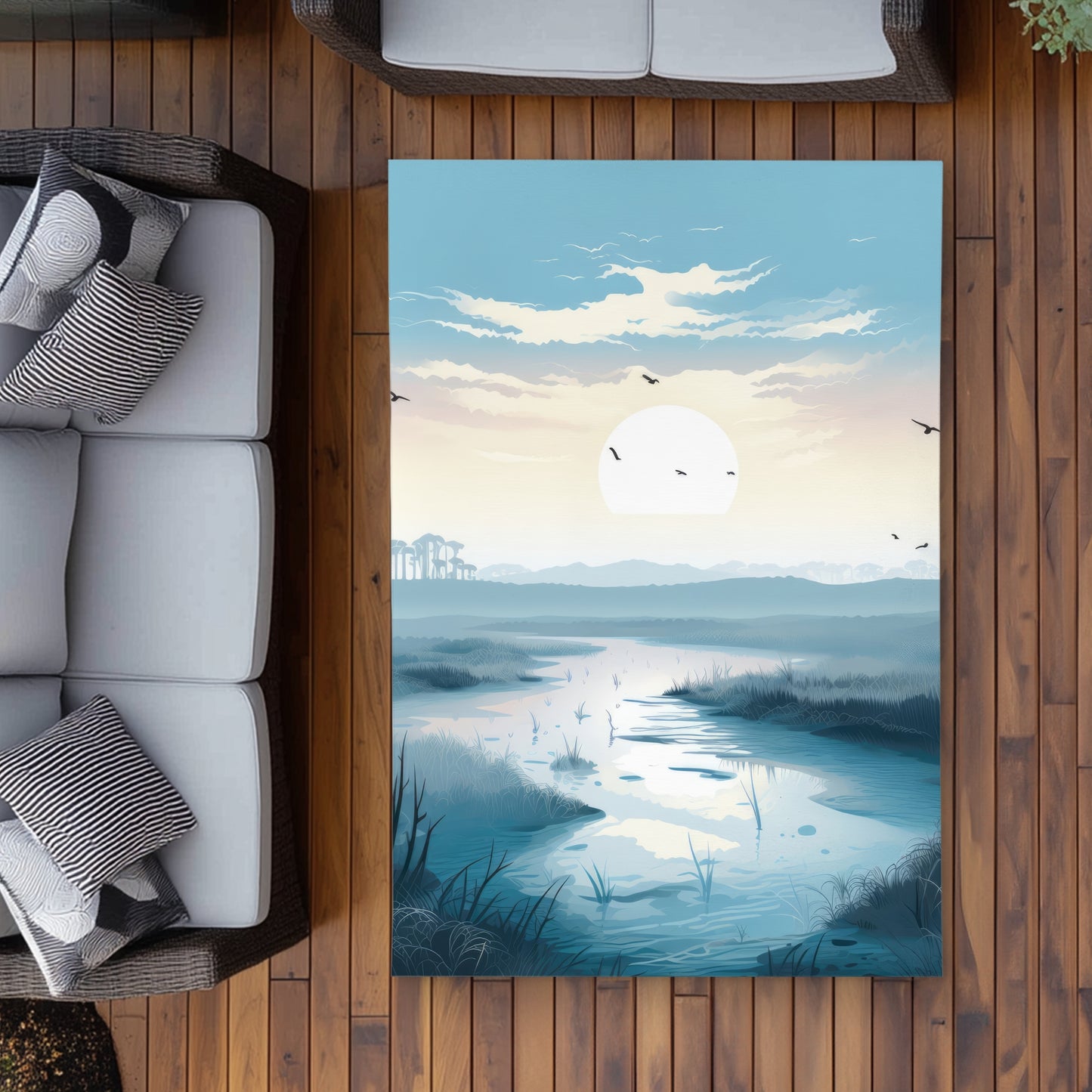 The Marsh Beige Outdoor Area Rug | Home Decor Essential