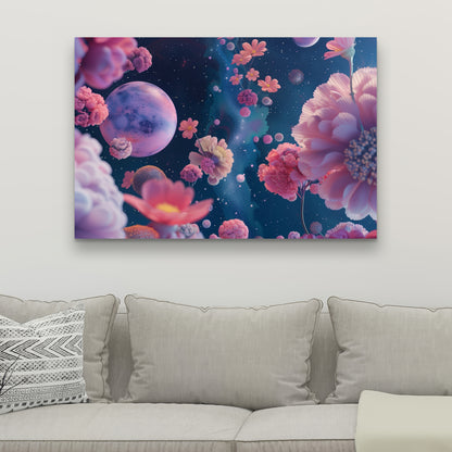 Pink Void - White Canvas for Stylish Home Decor | Art Piece