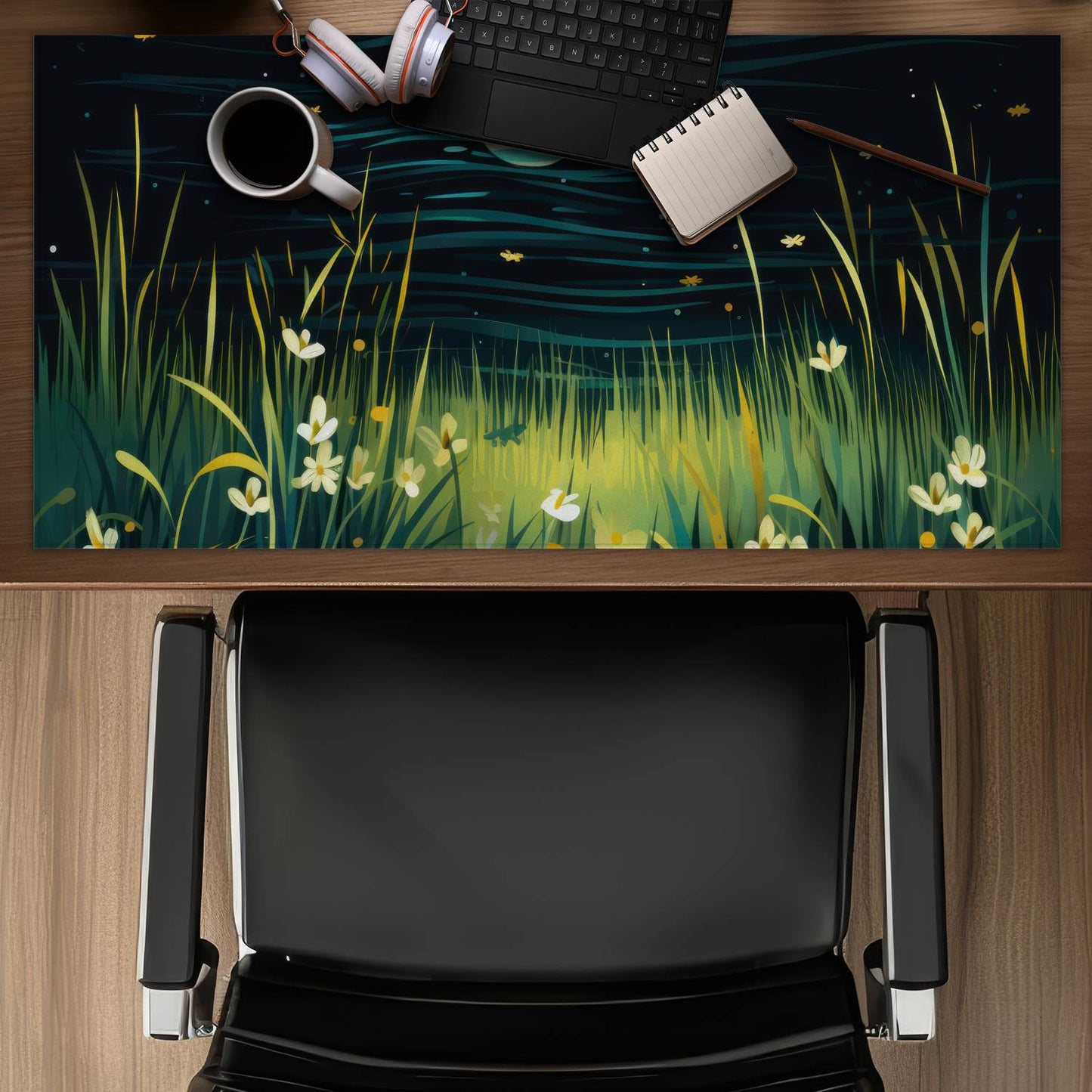 Windy night - Desk mat - Print on demand