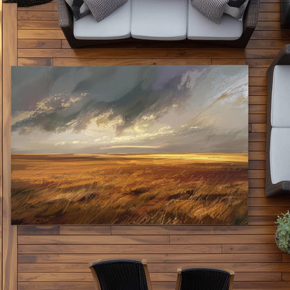 Before the storm - Brown Outdoor Area Rug for Home Decor