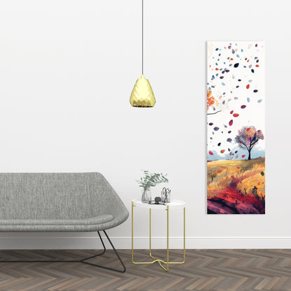 Blowing leaves - 32"x32" Canvas