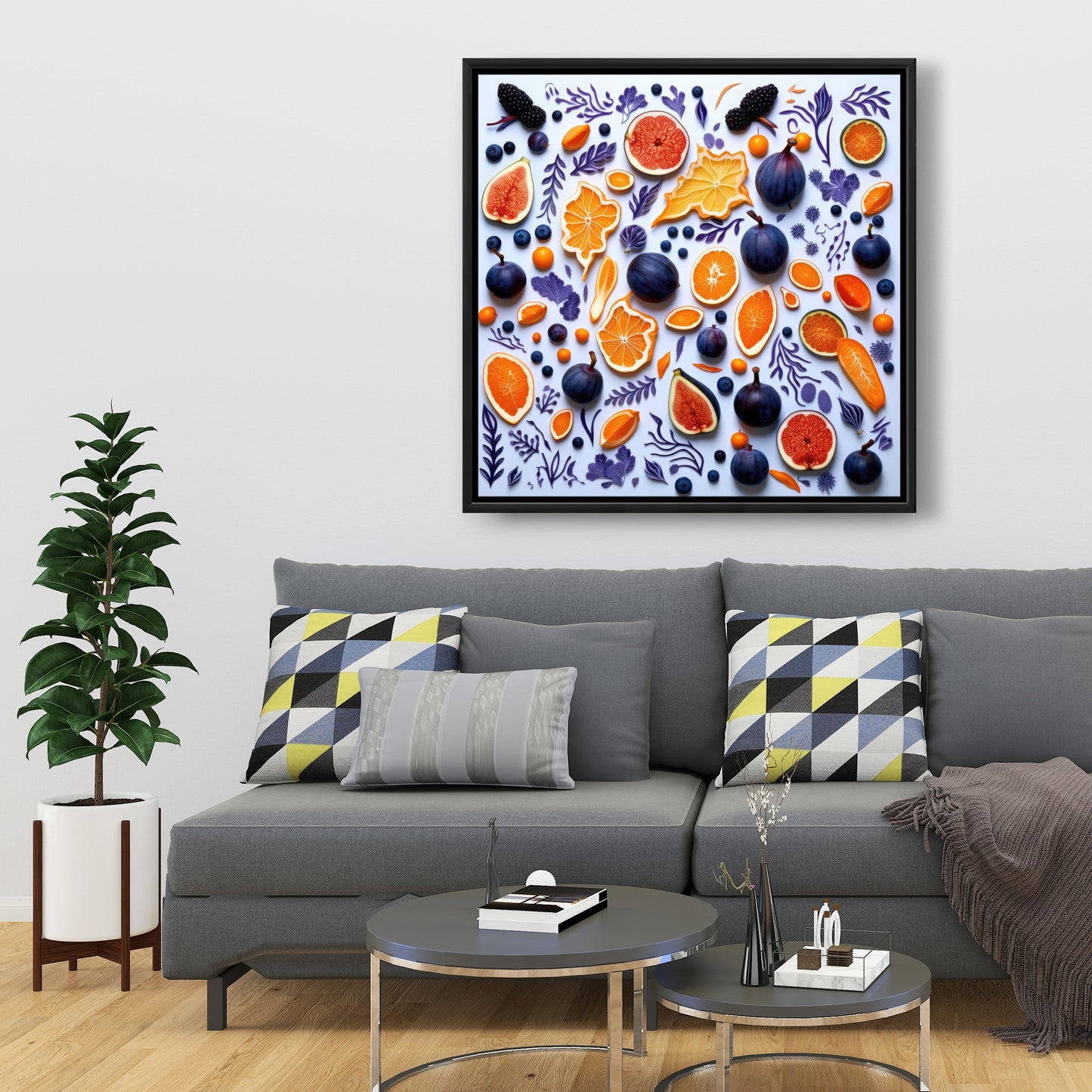 Fruity skins - 36"x36" Framed canvas