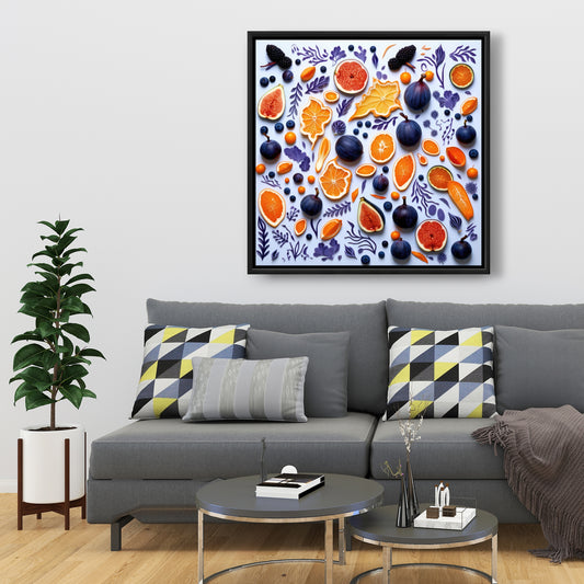 Fruity skins - 36"x36" Framed canvas