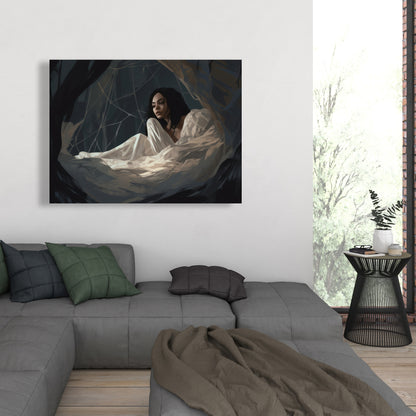 Spider princess - Black Canvas Art for Stylish Home Decor