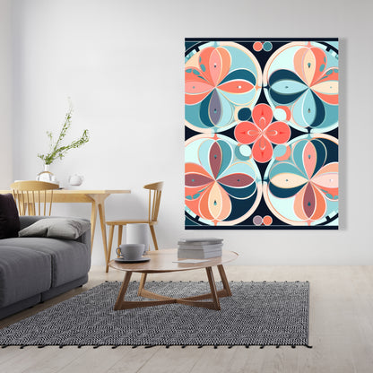 Pastel mandala - 32"x32" Canvas