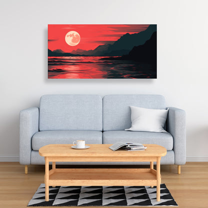 Bloody tides - 32"x32" Canvas