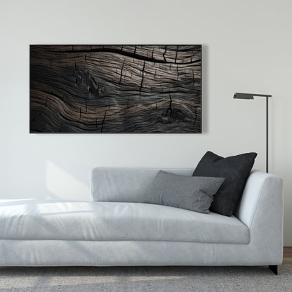 Dark wood - 36"x36" Framed canvas