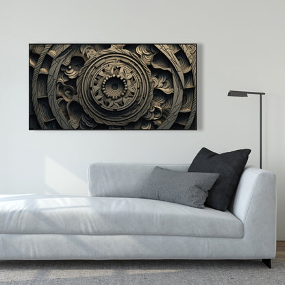 Cycles - 36"x36" Framed canvas