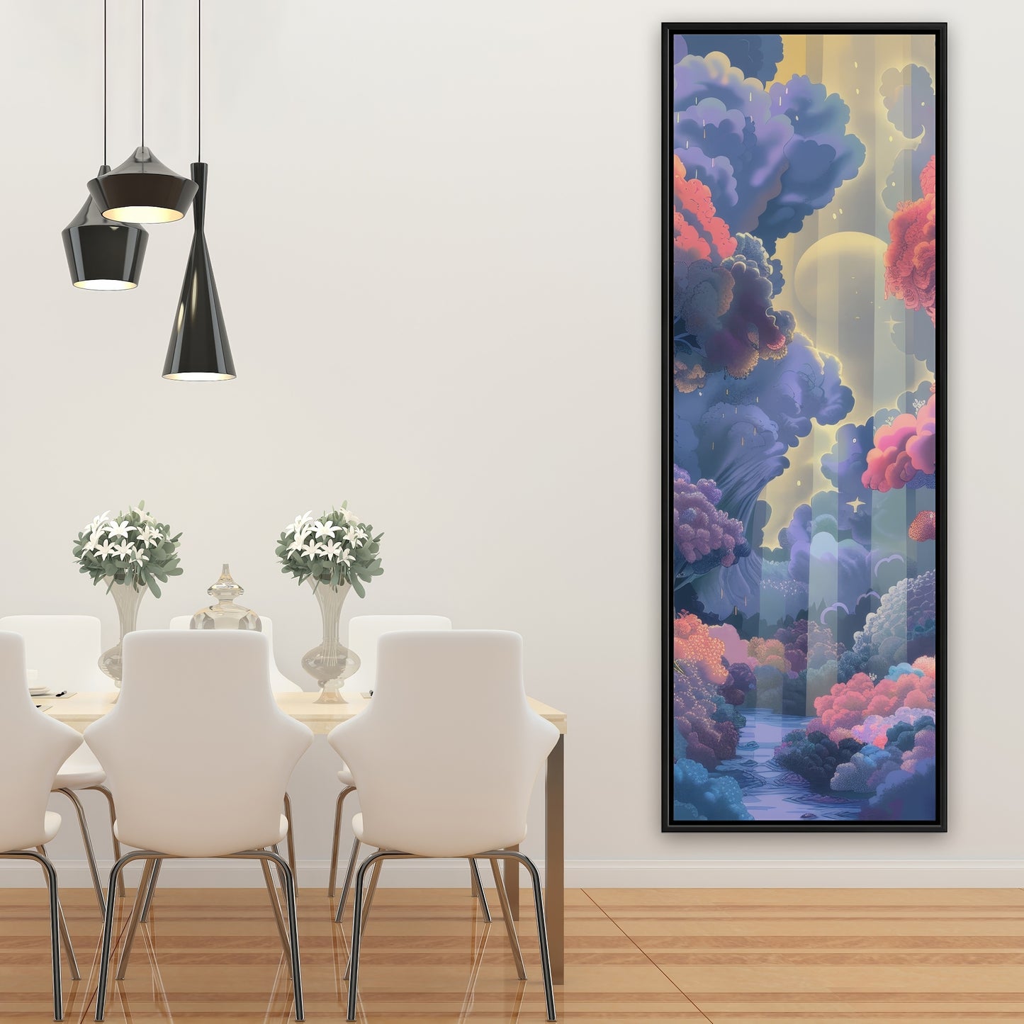 Beams - Framed Canvas - Print on demand