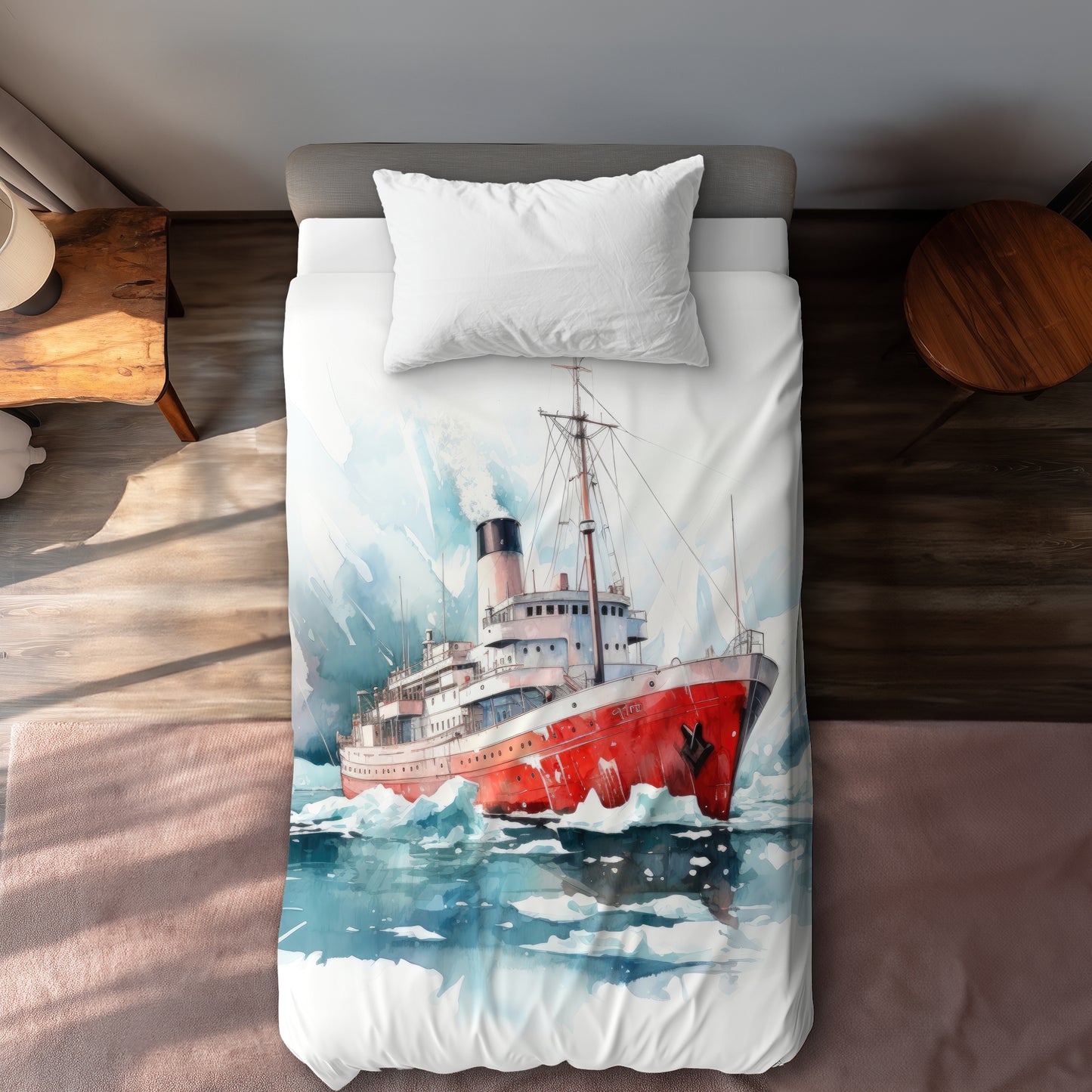 Icebreaker White Duvet Cover - Elegant Home Decor Solution