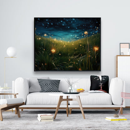 The night sky - 36"x36" Framed canvas