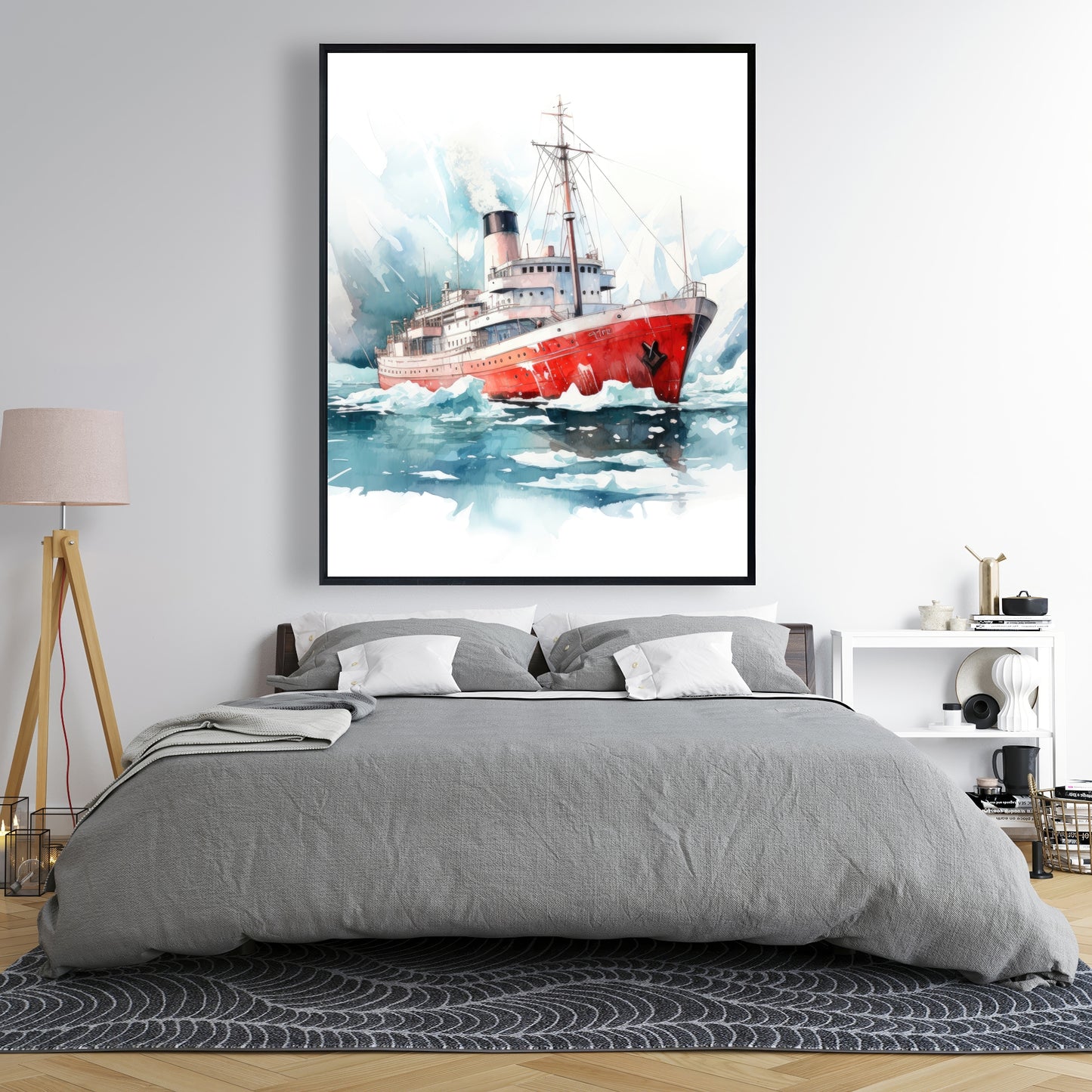 Icebreaker - 36"x36" Framed canvas