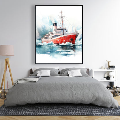 Icebreaker - 36"x36" Framed canvas