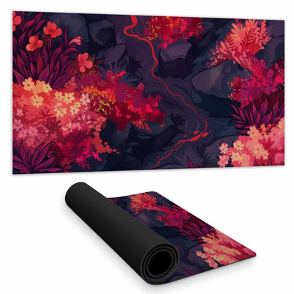 Burning Plants Desk Mat - Stylish Home Decor Desk Pad