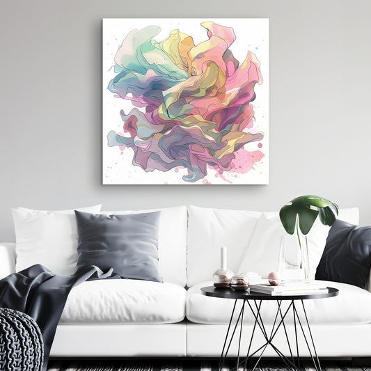 Unfolding - White Canvas for Elegant Home Decor | Modern Art