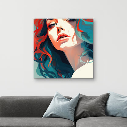 Dangerous Lips - Red Canvas Home Decor Art for Bold Style