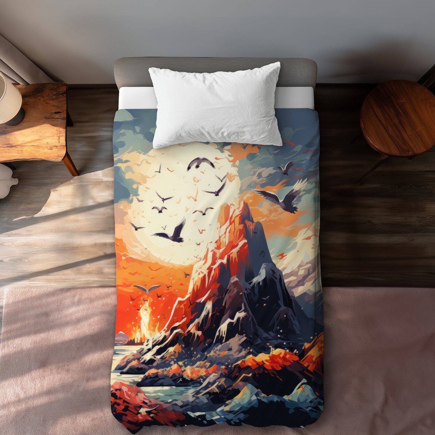 Towards Danger Blue Duvet Cover - Stylish Home Decor