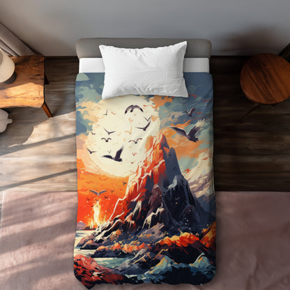 Towards Danger Blue Duvet Cover - Stylish Home Decor