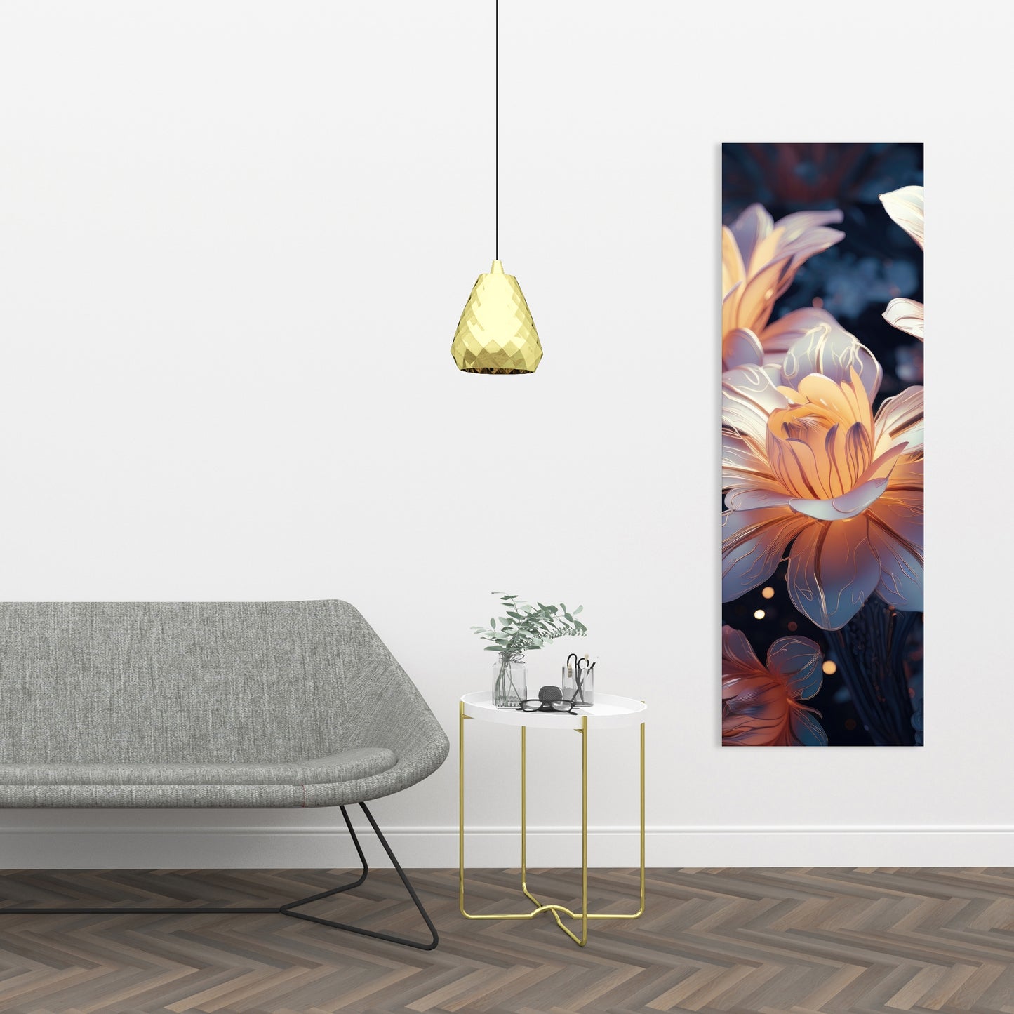 Pixie Flowers - White Canvas Home Decor for Elegant Spaces