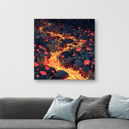 Dodging nature - 32"x32" Canvas