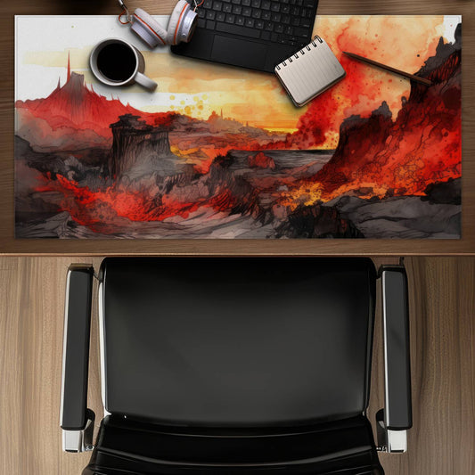 Minimalist flow - Desk Mat