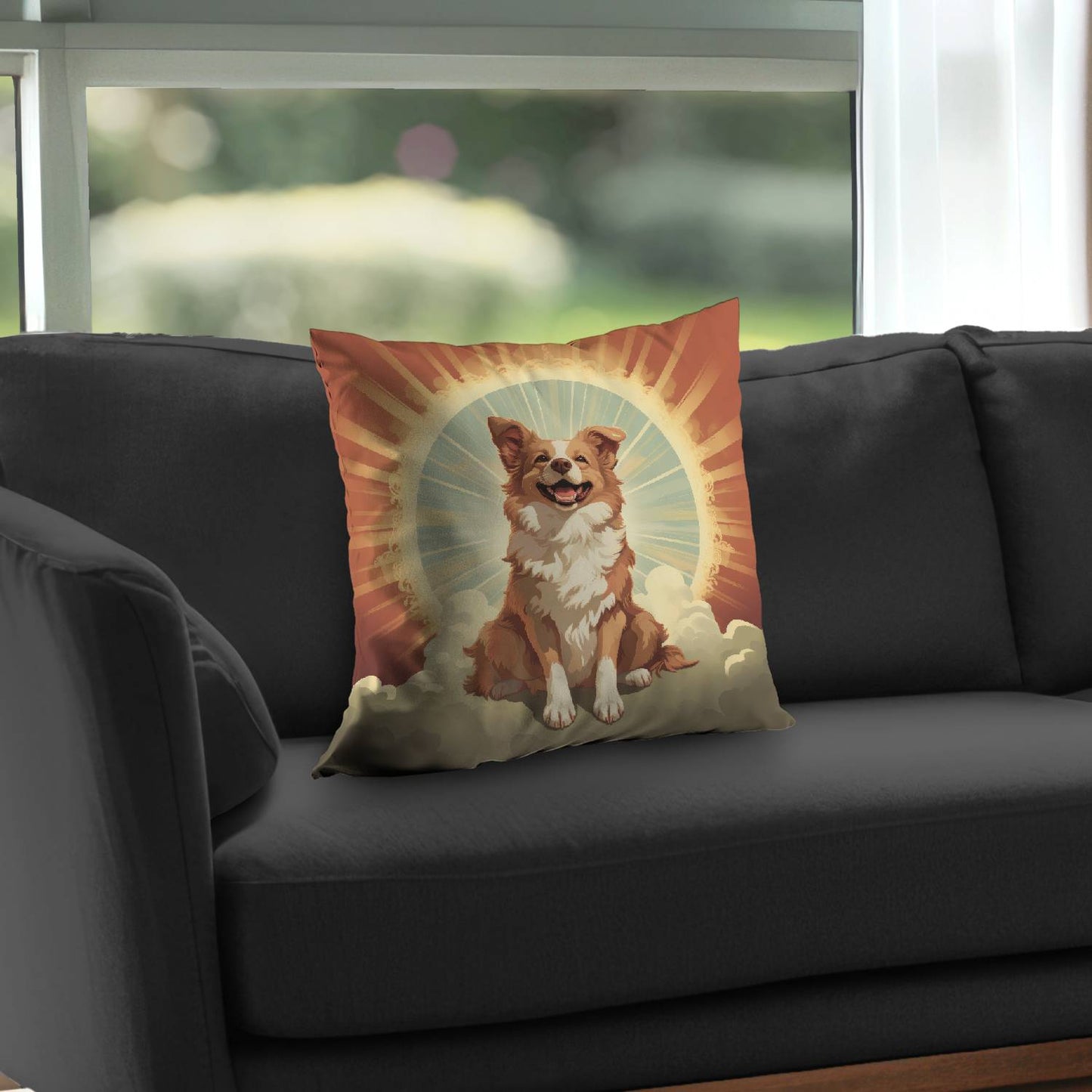 Pats and smiles - Throw pillow - Print on demand