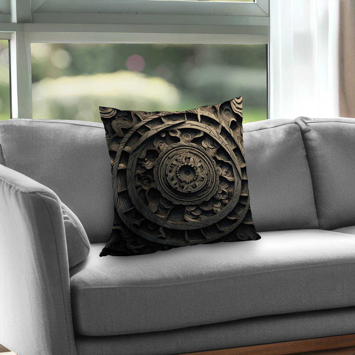 Cycles Poly Twill Throw Pillow | Stylish Home Decor Accent