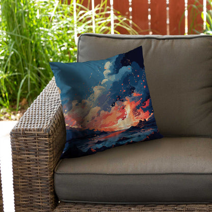 Le magma n'attend pas - Coussin décoratif en sergé de polyester pour la maison
