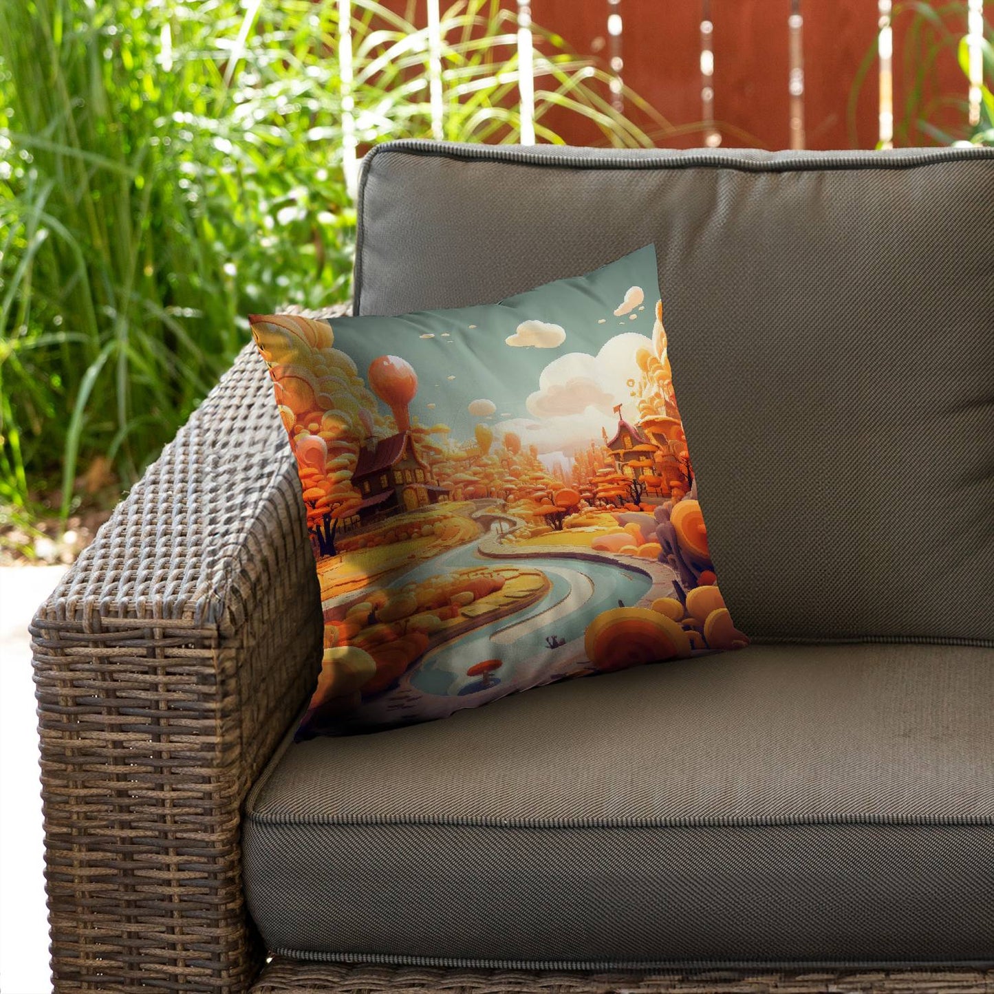 Honey land - Throw pillow - Print on demand