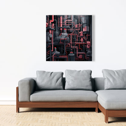 Dark pipes - Gray canvas for stylish home decor accents