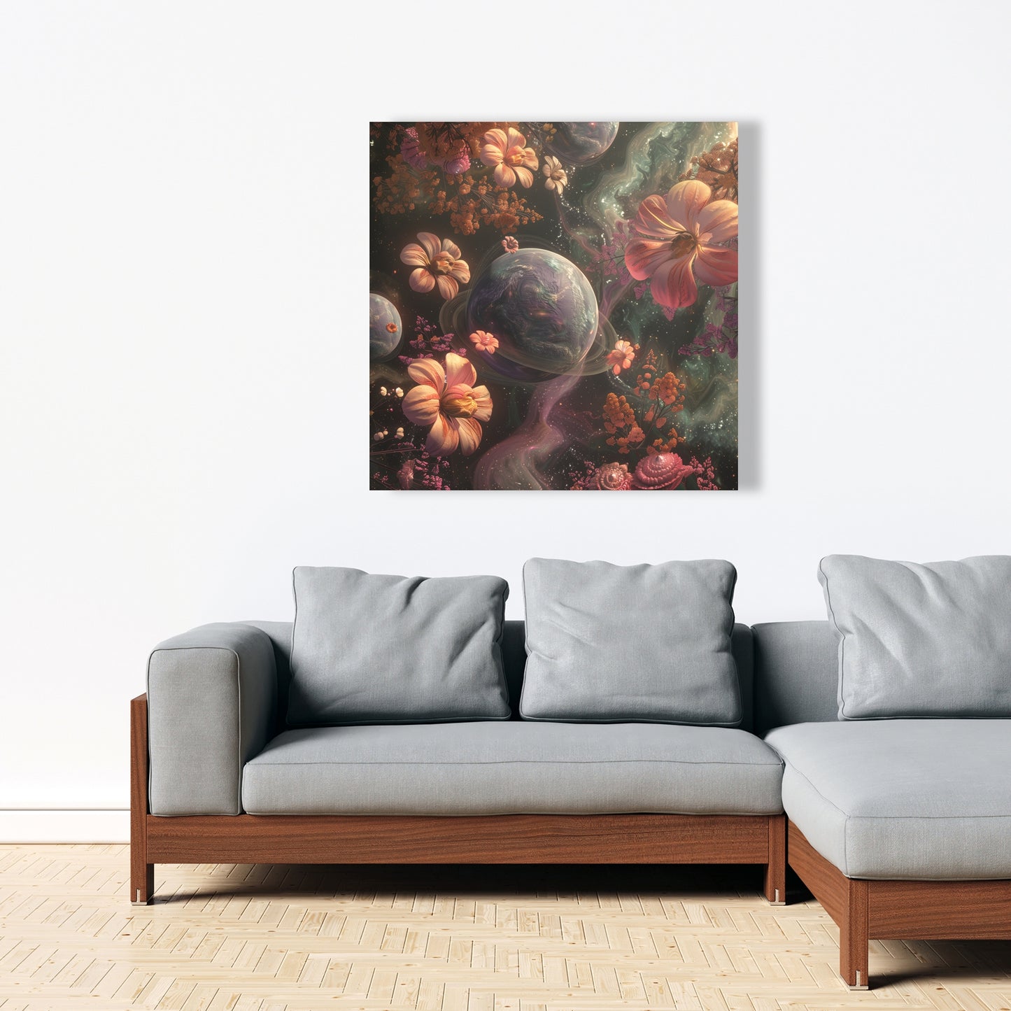 Flower space - 32"x32" Canvas