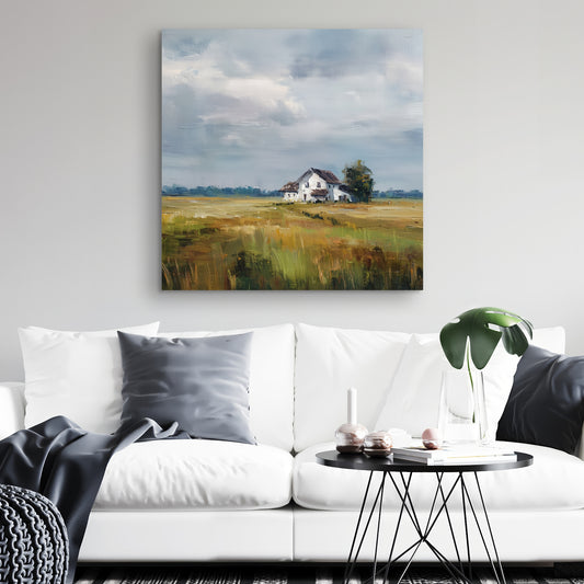Marsh White Canvas for Home Decor - Stylish Wall Art