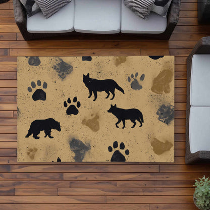 Tapis d'extérieur Wild Tracks Echo | Décoration élégante pour la maison