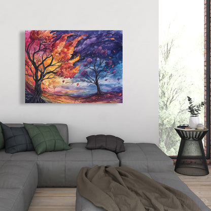 Before the Storm - Blue Canvas Home Decor Art Piece