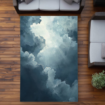 Afterglow White Outdoor Area Rug | Stylish Home Decor