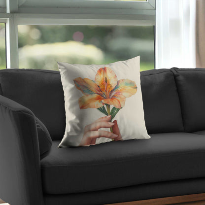 Coussin décoratif Ahold en sergé de polyester - Accessoire de décoration élégant pour la maison
