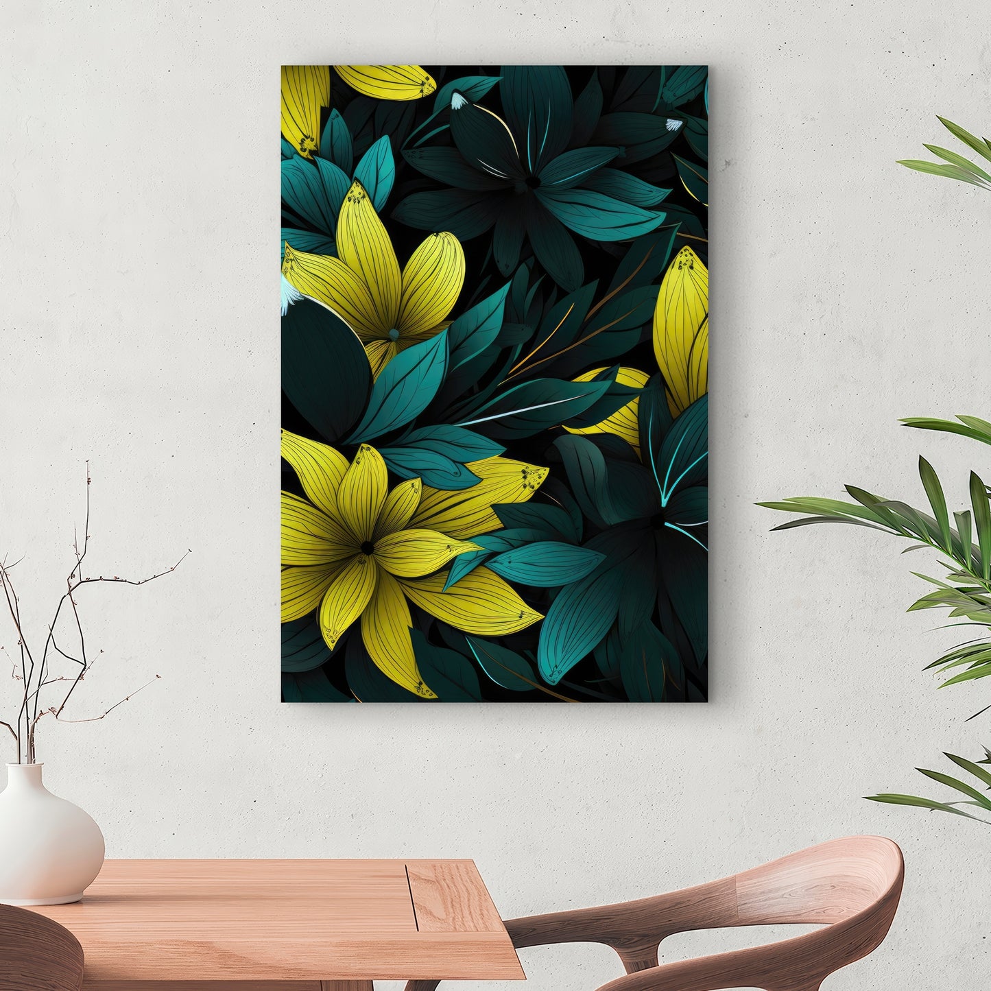 Potent - Yellow Canvas Art for Stylish Home Decor