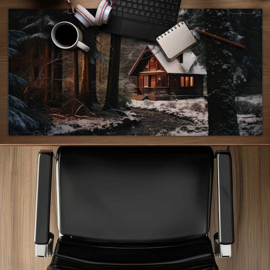 By the river - Brown Desk Mat for Home Decor and Style