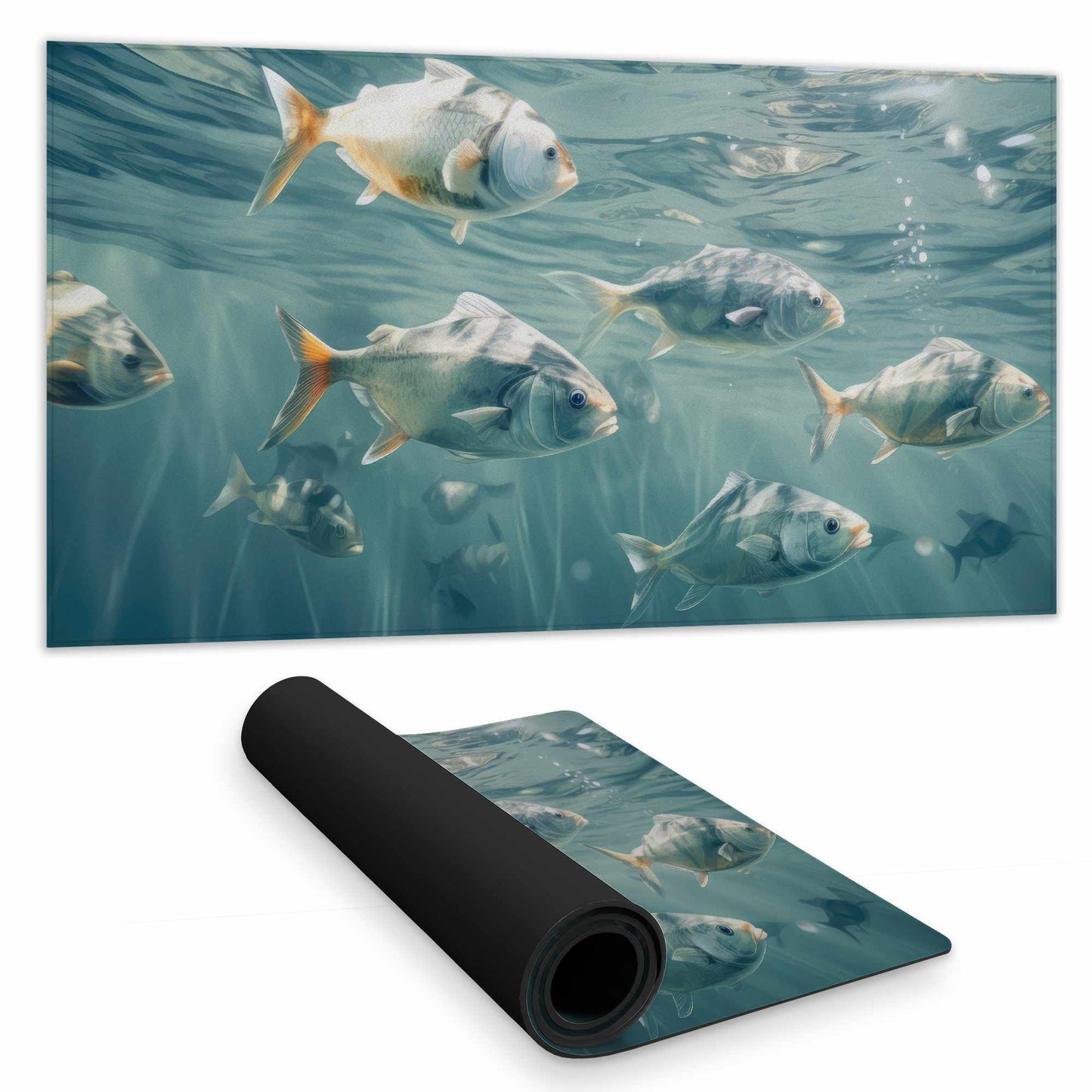 Swimming Peacefully Desk Mat - Elegant Home Decor Accessory