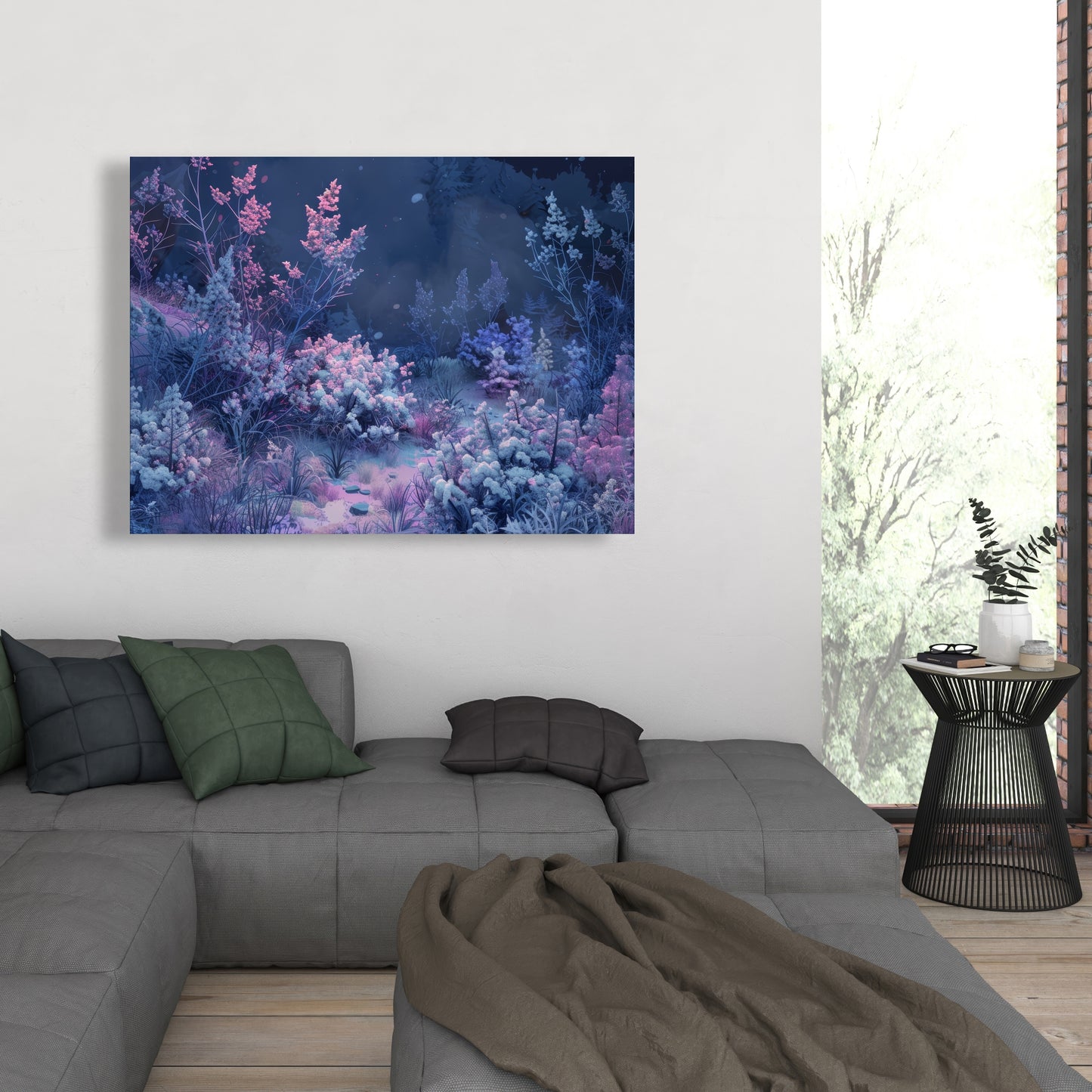 Cold night - 32"x32" Canvas