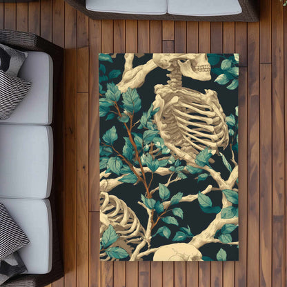 Tapis d'extérieur Sticks and Skulls | Décoration d'intérieur élégante