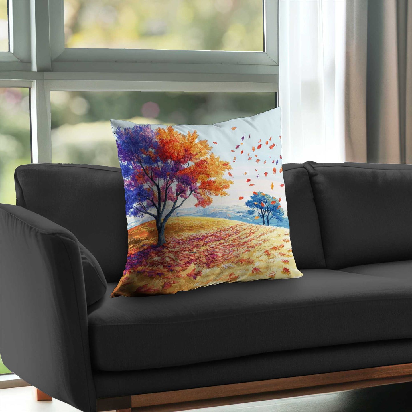 Coussin décoratif en sergé de polyester Brise printanière - Accessoire de décoration intérieure