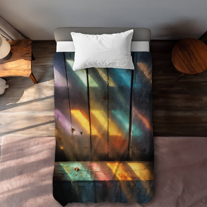 Housse de couette « Rainbow Glint » – Accent décoratif coloré pour la maison