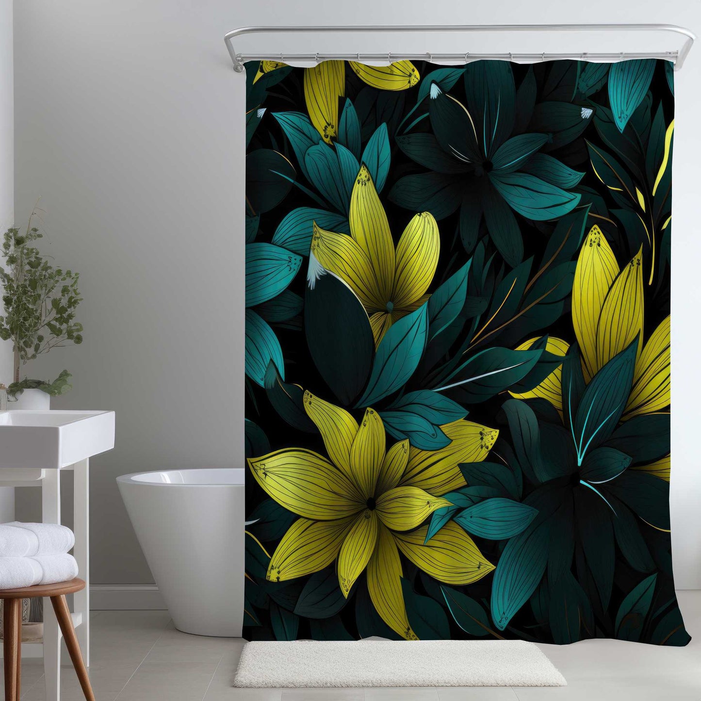 Rideau de douche puissant | Accent décoratif élégant
